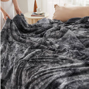 Faux Fur Sherpa Fleece Blanket