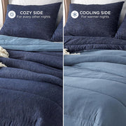 Reversible Warm and Cooling Comforter Set