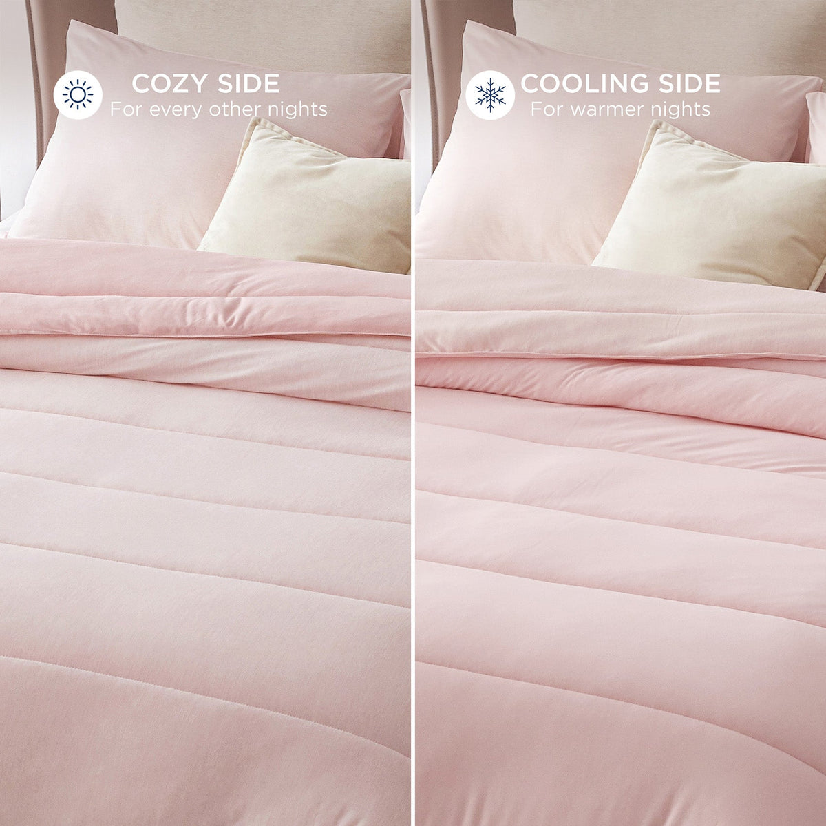 Reversible Warm and Cooling Comforter Set