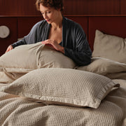 Cotton Waffle Weave Duvet Cover Set