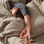 Cotton Waffle Weave Duvet Cover Set