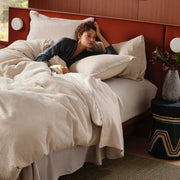 Cotton Waffle Weave Duvet Cover Set