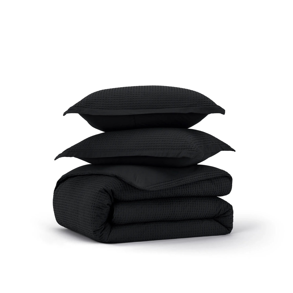 Cotton Waffle Weave Duvet Cover Set