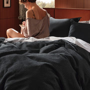 Cotton Waffle Weave Duvet Cover Set