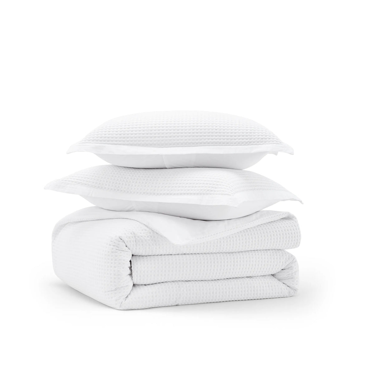 Cotton Waffle Weave Duvet Cover Set
