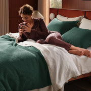 Cotton Waffle Weave Duvet Cover Set