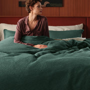 Cotton Waffle Weave Duvet Cover Set