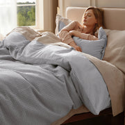 Cotton Waffle Weave Duvet Cover Set