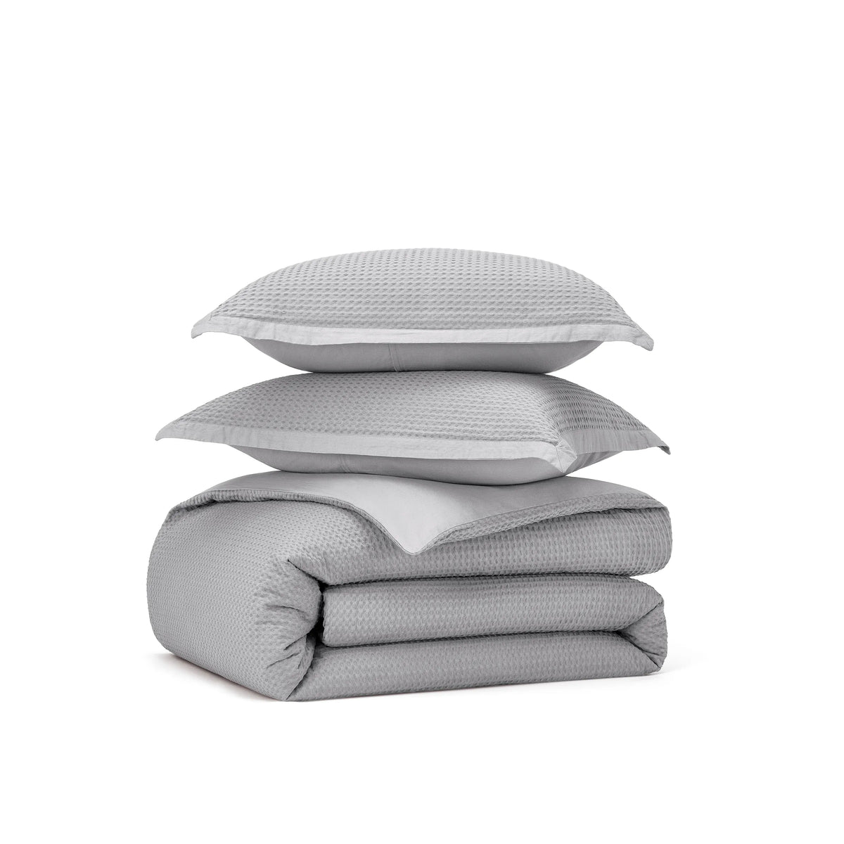 Cotton Waffle Weave Duvet Cover Set