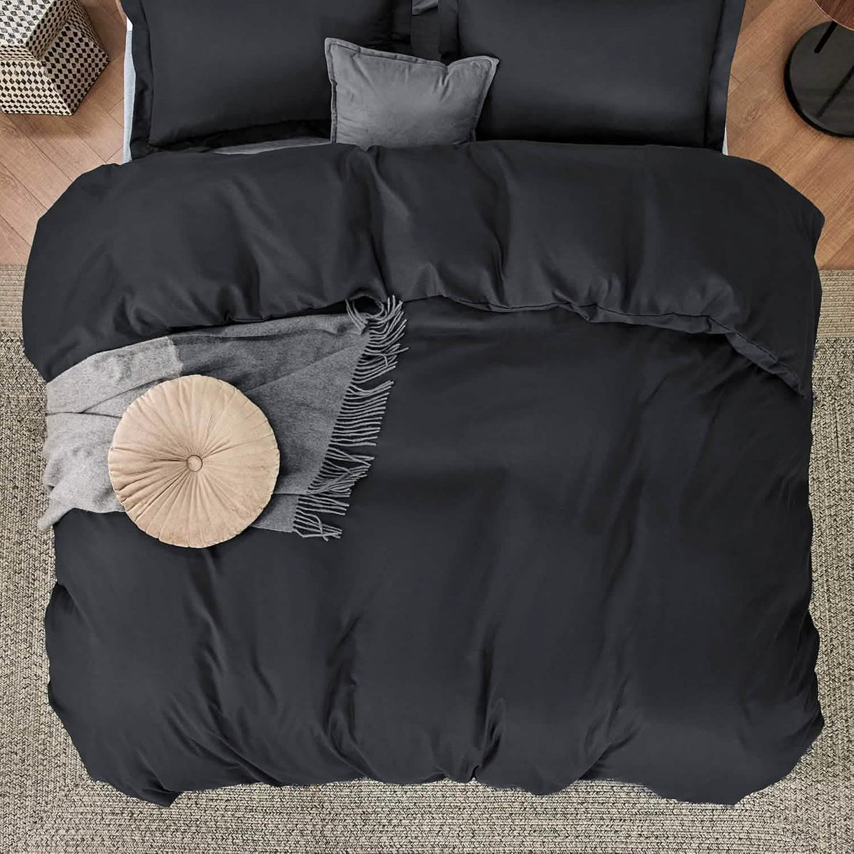 Brushed Microfiber Duvet Cover Set