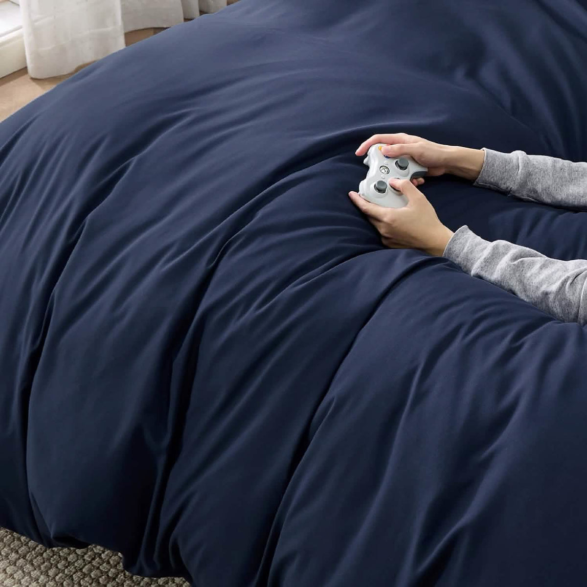 Brushed Microfiber Duvet Cover Set
