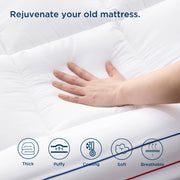 Thick Mattress Topper Pad Cover