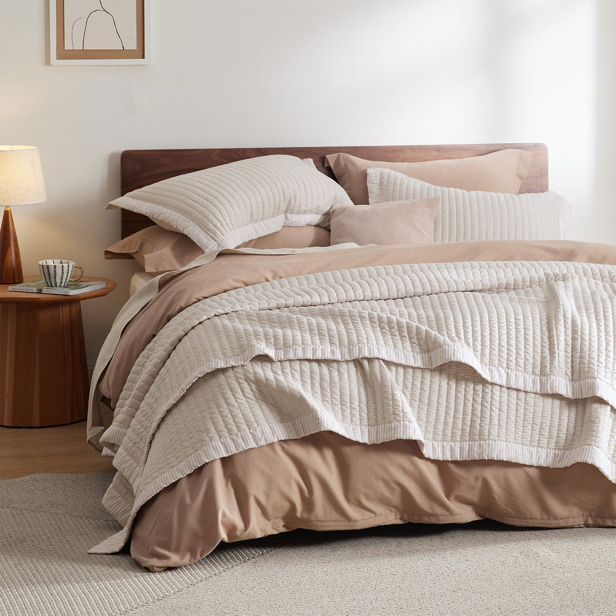 Corduroy Pattern Quilt Set