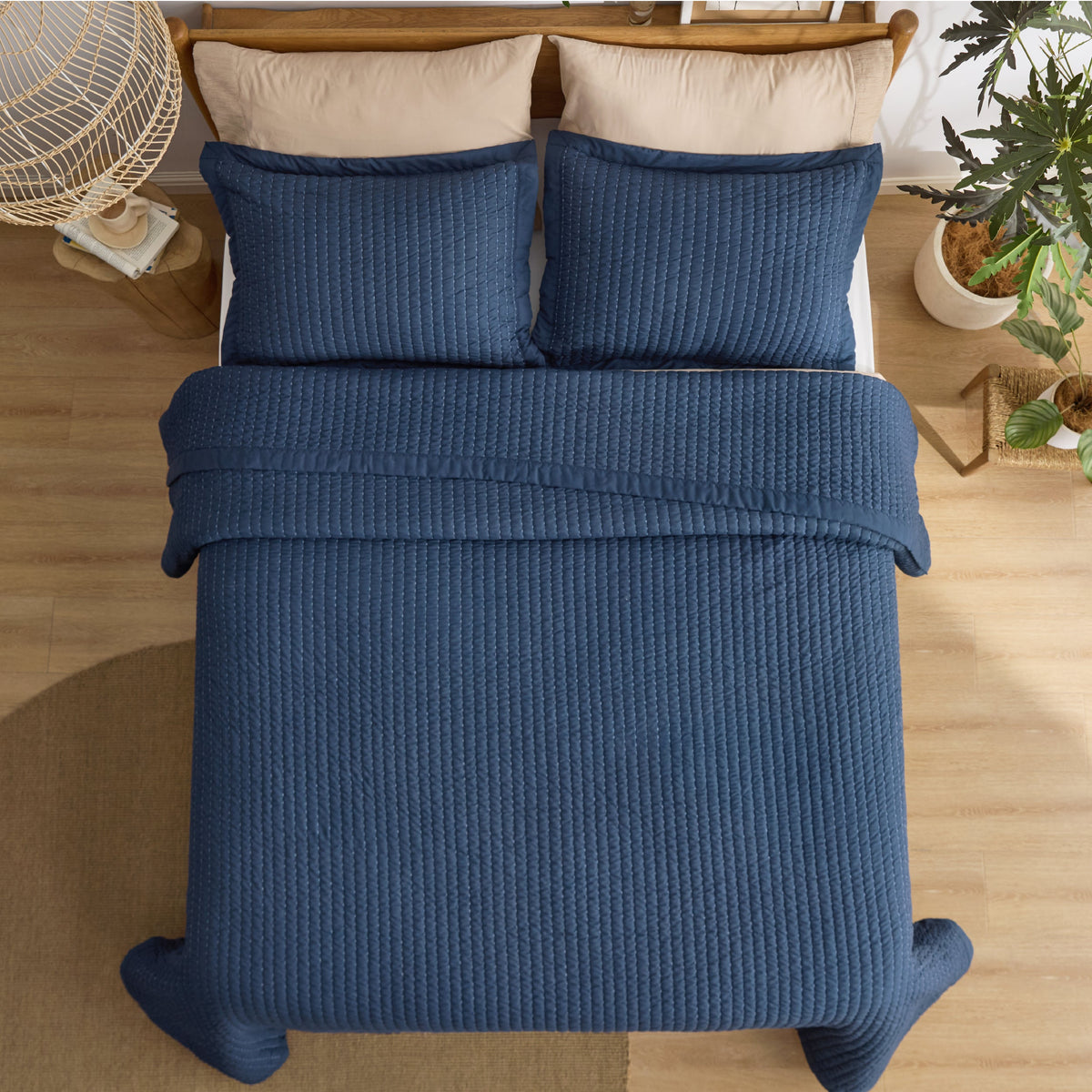 Corduroy Pattern Quilt Set
