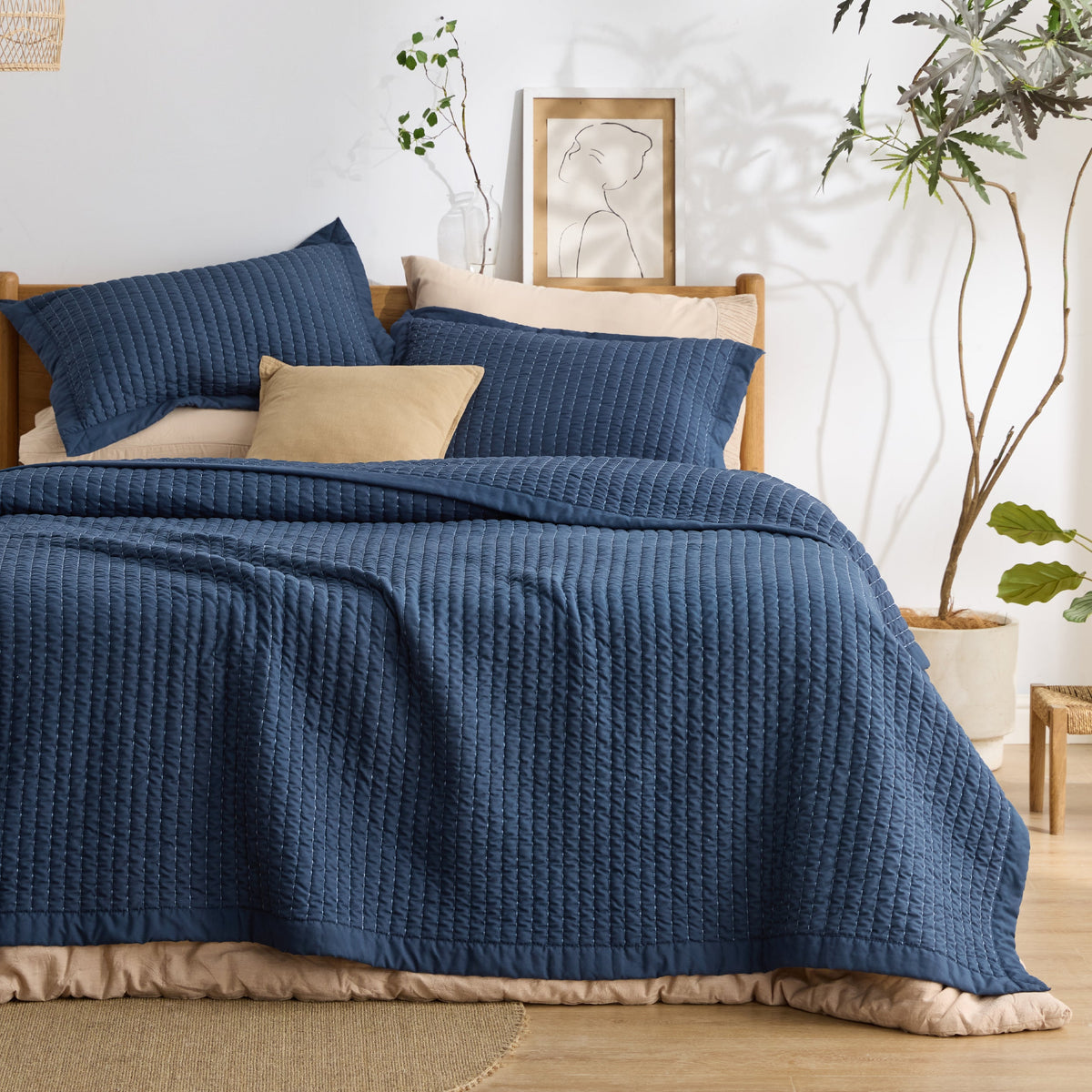 Corduroy Pattern Quilt Set
