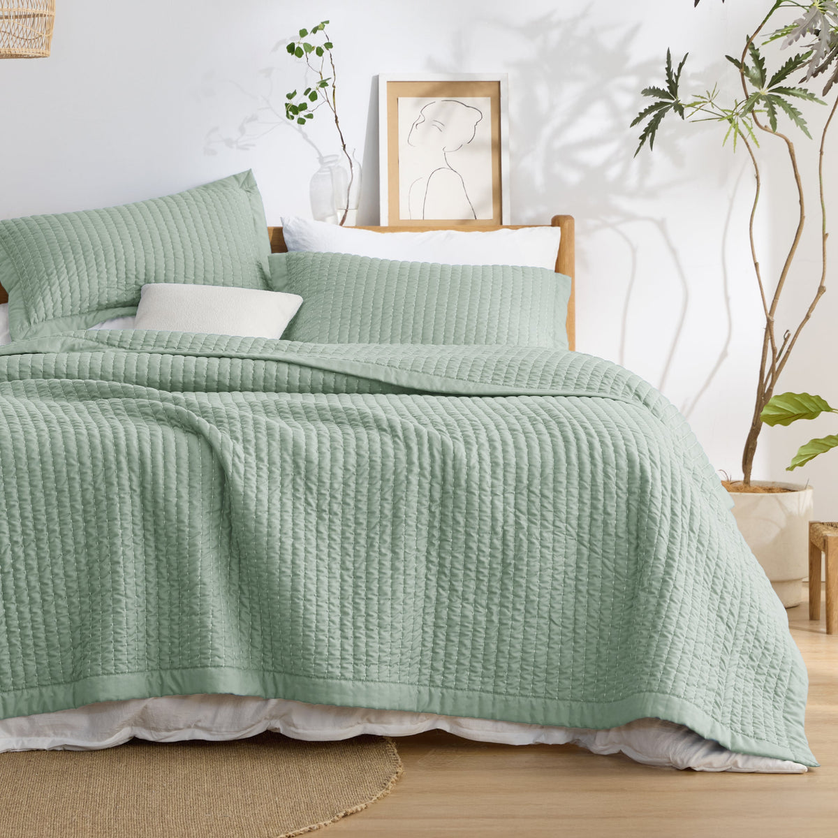 Corduroy Pattern Quilt Set