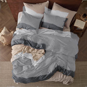 Cotton Linen Hybrid Duvet Cover Set