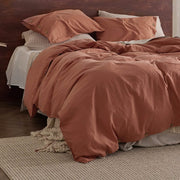 Cotton Linen Hybrid Duvet Cover Set