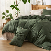 Cotton Linen Hybrid Duvet Cover Set