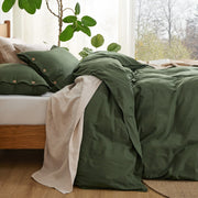 Cotton Linen Hybrid Duvet Cover Set