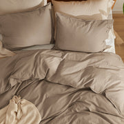 Cotton Linen Hybrid Duvet Cover Set