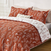 Reversible Floral Print Duvet Cover Set