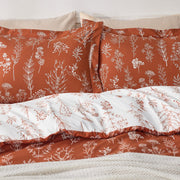 Reversible Floral Print Duvet Cover Set