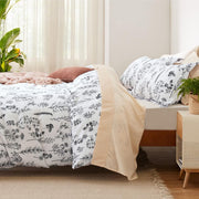 Reversible Floral Print Duvet Cover Set