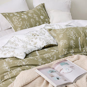 Reversible Floral Print Duvet Cover Set