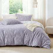 Reversible Floral Print Duvet Cover Set