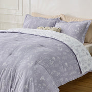 Reversible Floral Print Duvet Cover Set