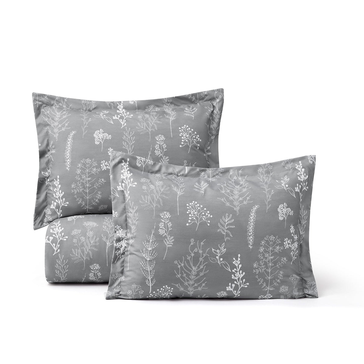 Reversible Floral Print Duvet Cover Set