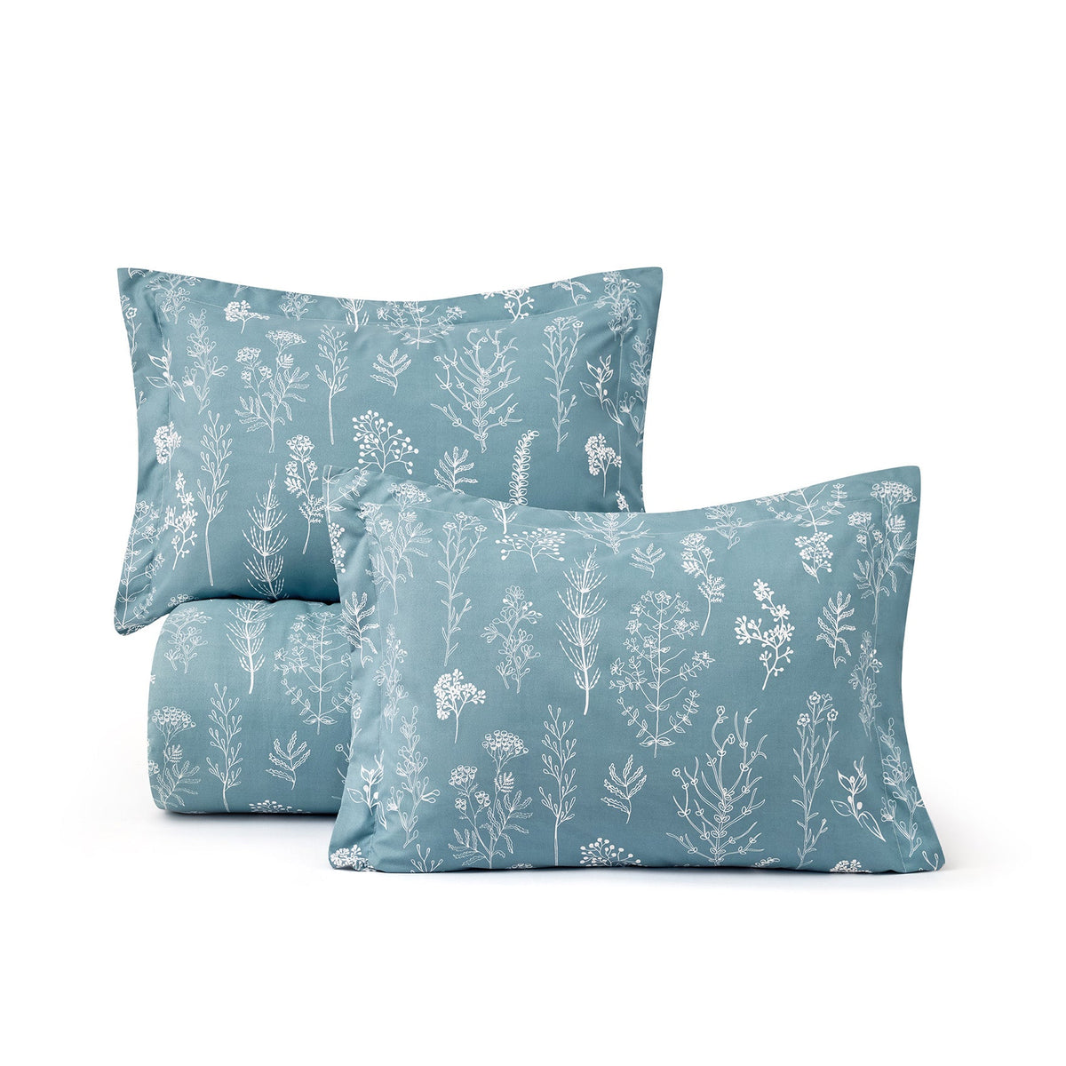Reversible Floral Print Duvet Cover Set