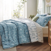 Reversible Floral Print Duvet Cover Set