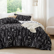 Reversible Floral Print Duvet Cover Set