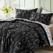 Reversible Floral Print Duvet Cover Set
