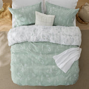 Reversible Floral Print Duvet Cover Set