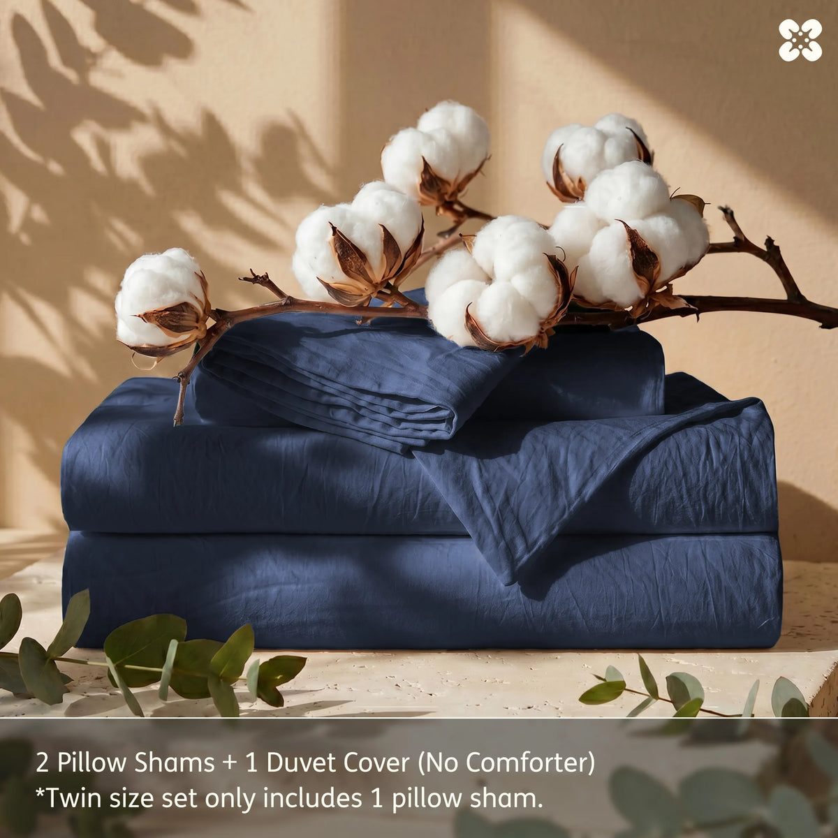 Washed Cotton Duvet Cover Set