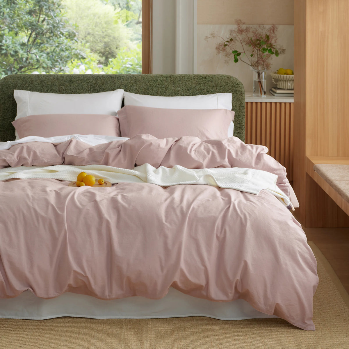 Washed Cotton Duvet Cover Set