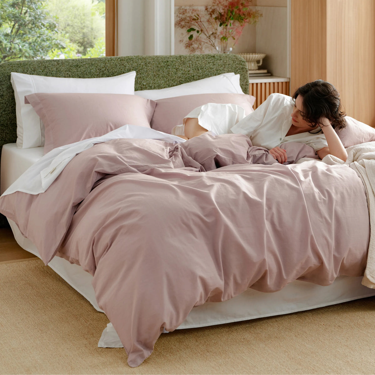 Washed Cotton Duvet Cover Set