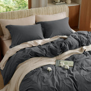 Washed Cotton Duvet Cover Set