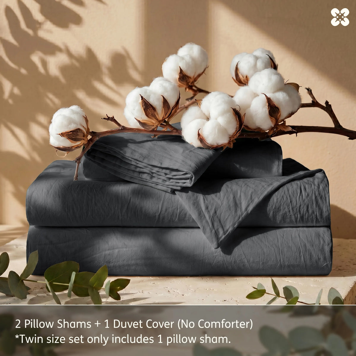 Washed Cotton Duvet Cover Set