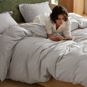 Washed Cotton Duvet Cover Set