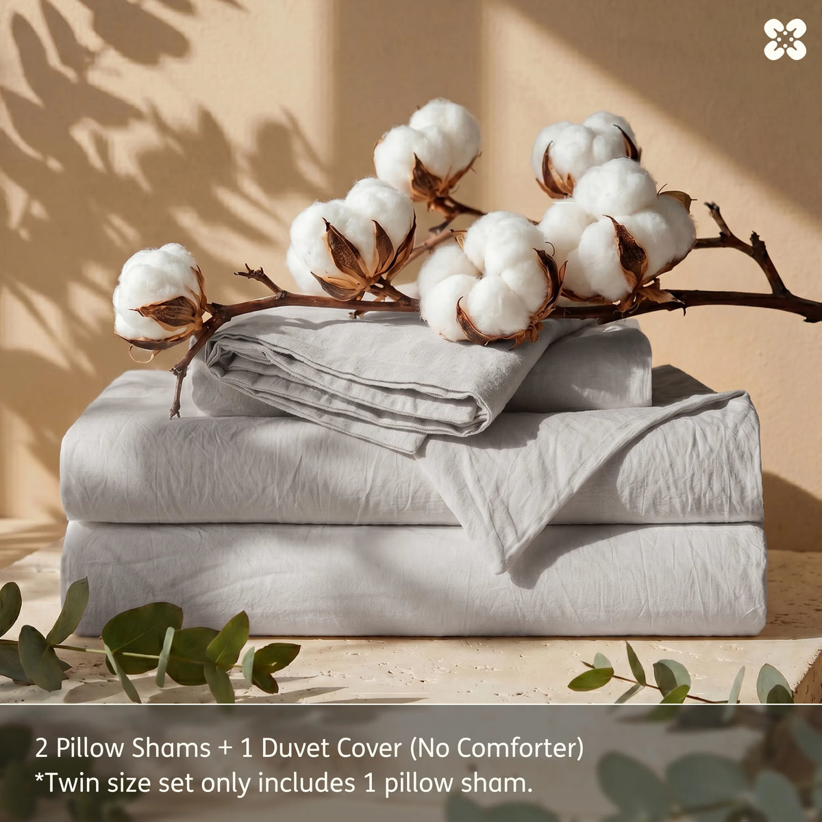 Washed Cotton Duvet Cover Set
