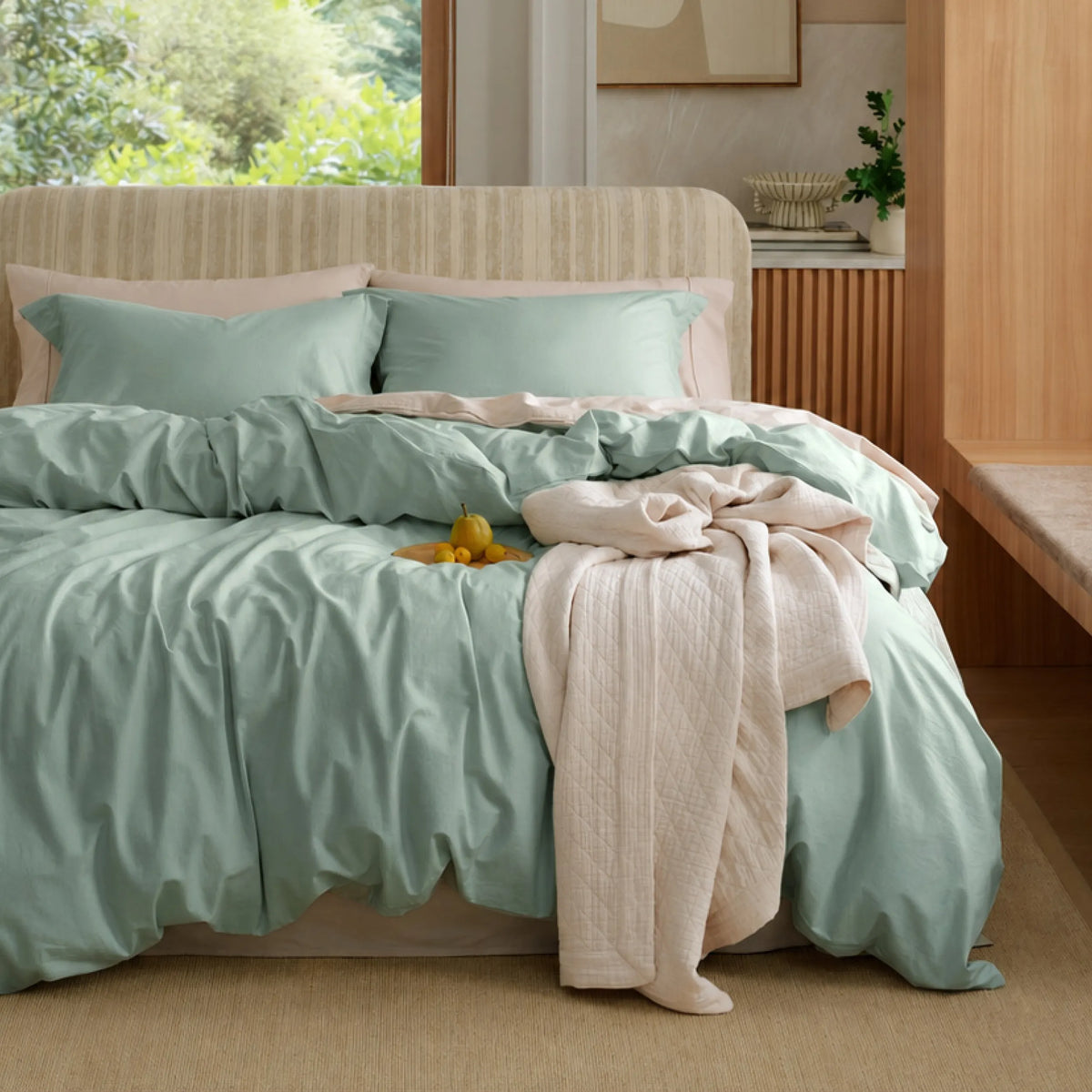 Washed Cotton Duvet Cover Set