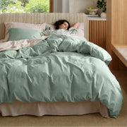 Washed Cotton Duvet Cover Set
