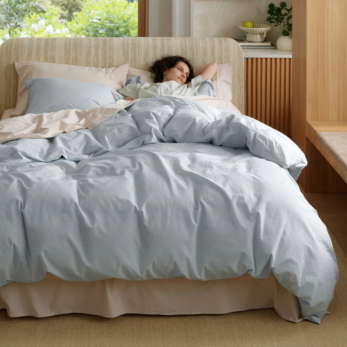 Washed Cotton Duvet Cover Set