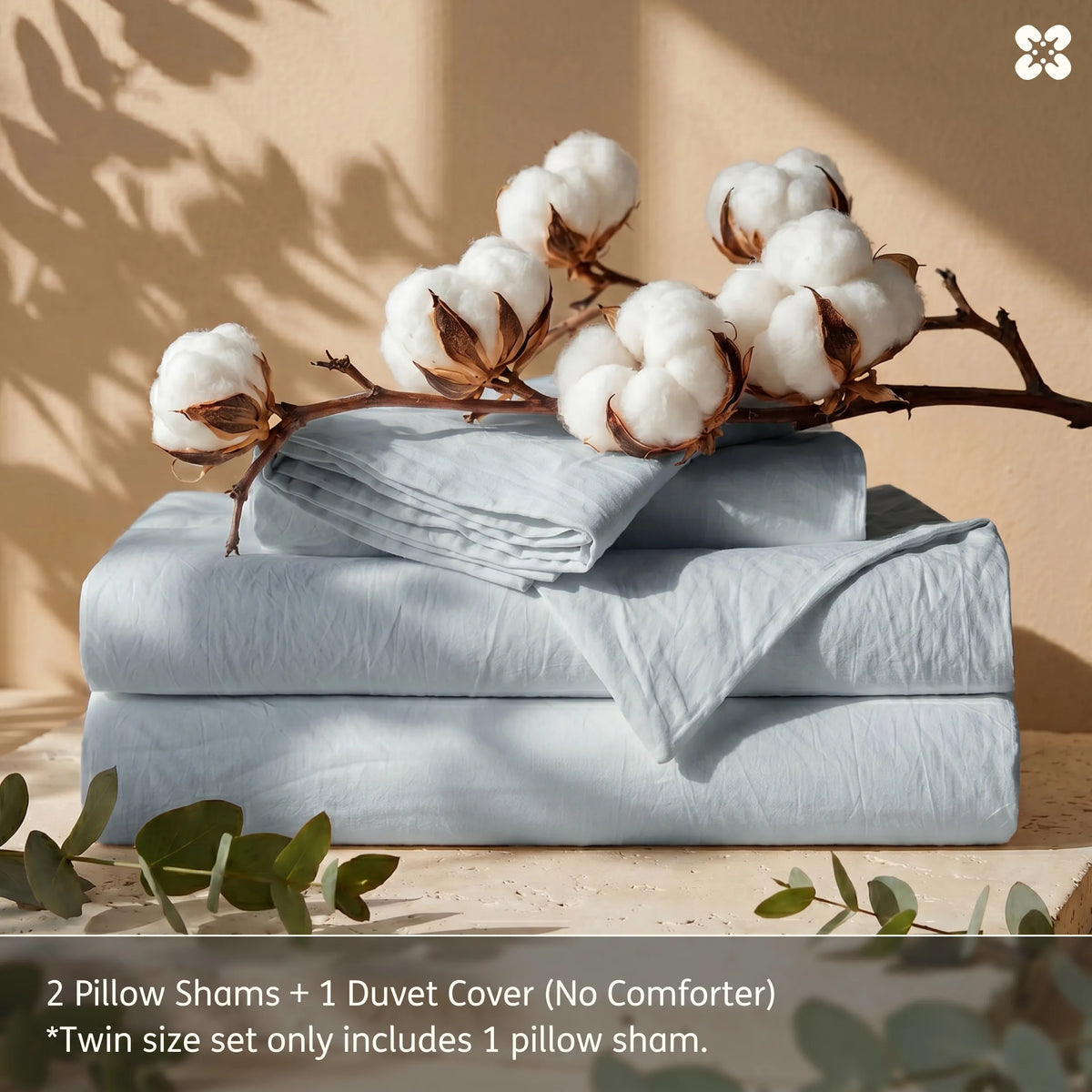 Washed Cotton Duvet Cover Set