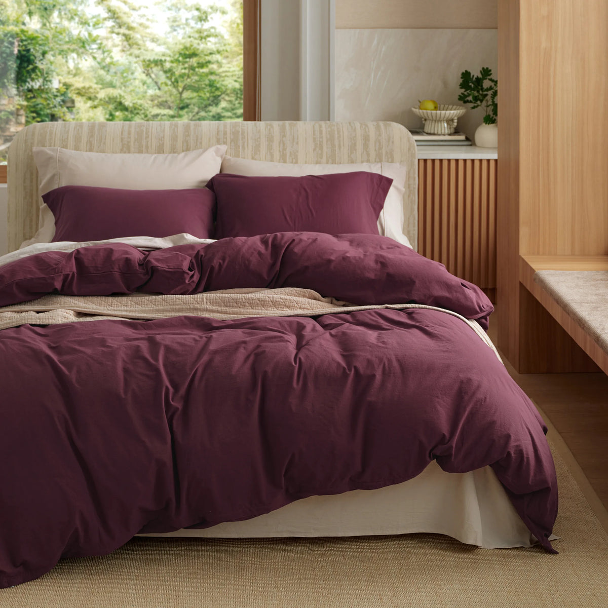 Washed Cotton Duvet Cover Set
