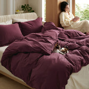 Washed Cotton Duvet Cover Set